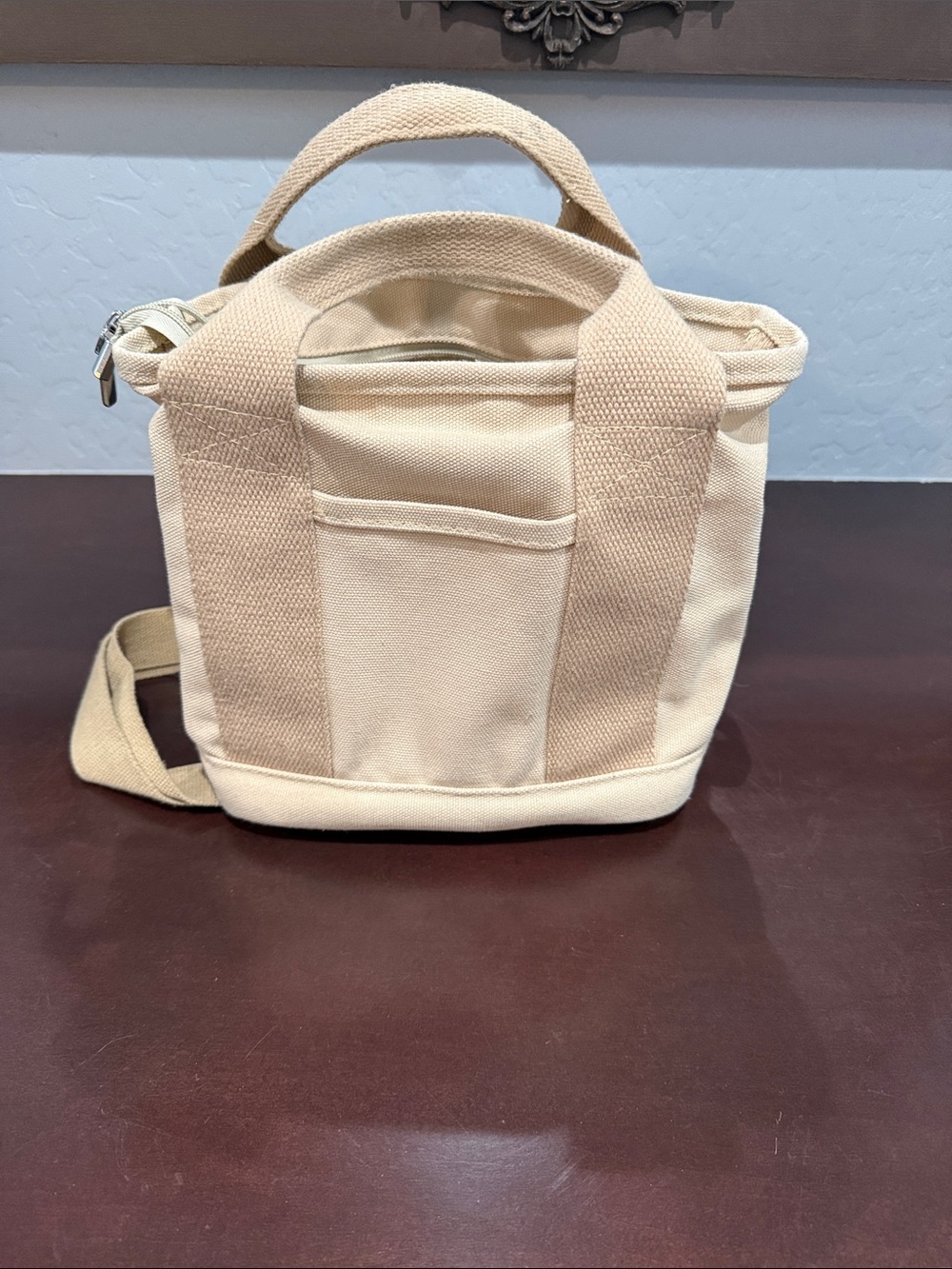 Everyday Canvas Tote in Cream with Removable Strap